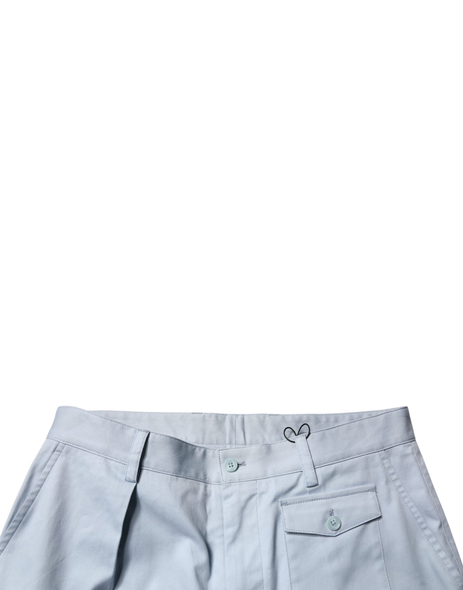 Dolce &amp; Gabbana – Hellblaue Cargo-Karosseriehose aus Baumwolle