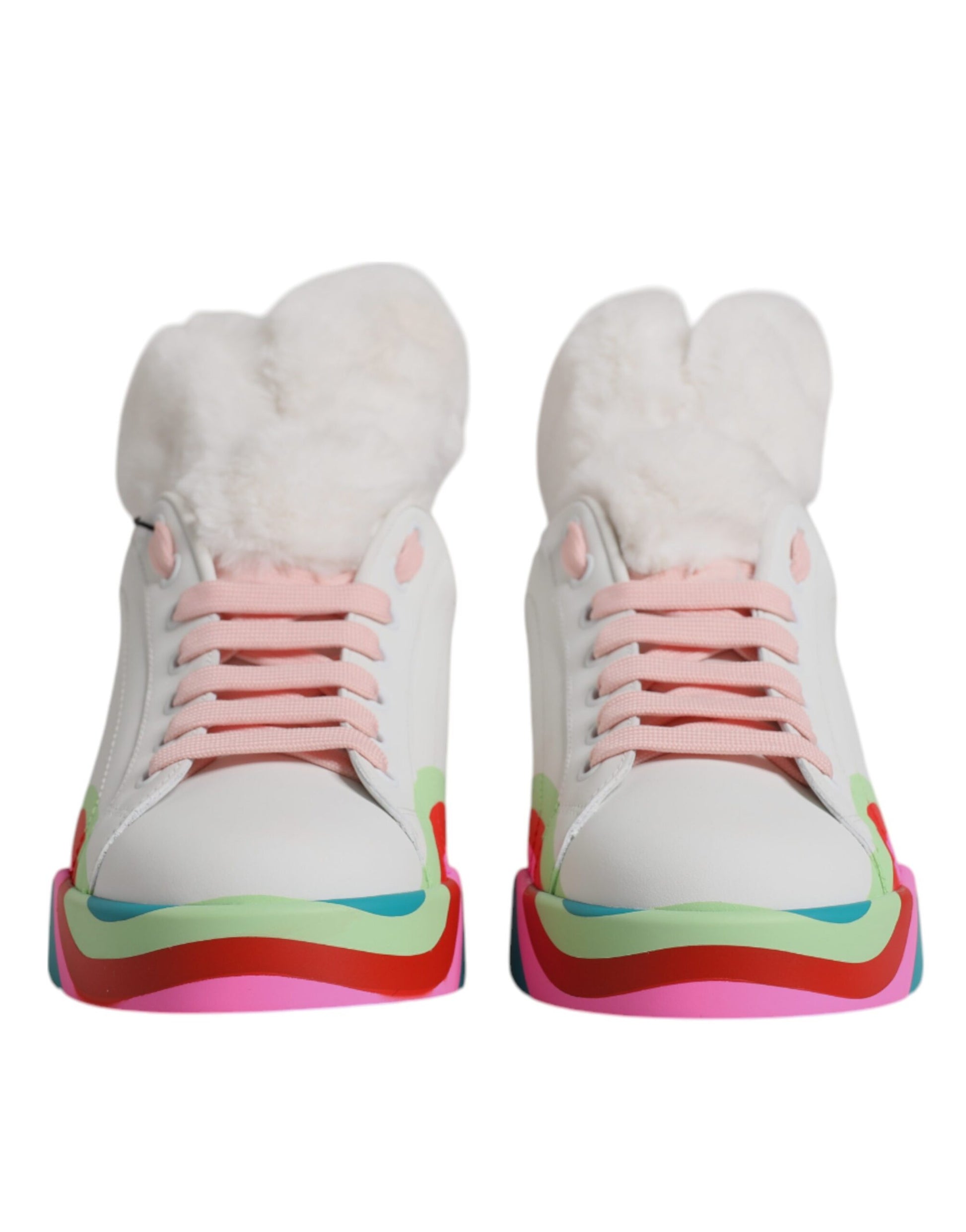 Dolce &amp; Gabbana Mehrfarbige Low-Top-Sneakers Sneakers Schuhe