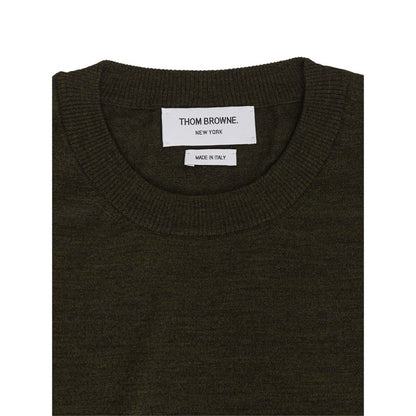 Thom Browne Grüner Wollpullover