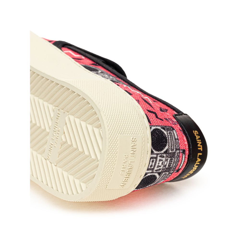 Saint Laurent – ​​Rosa Baumwoll-Sneaker