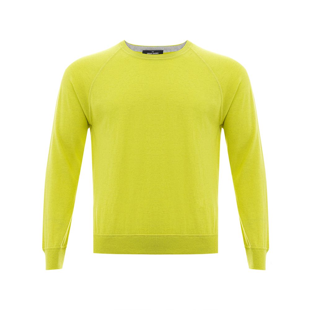 Gran Sasso Sonnengelber italienischer Baumwollpullover