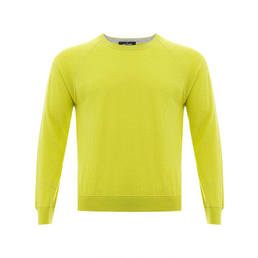 Gran Sasso Sonnengelber italienischer Baumwollpullover