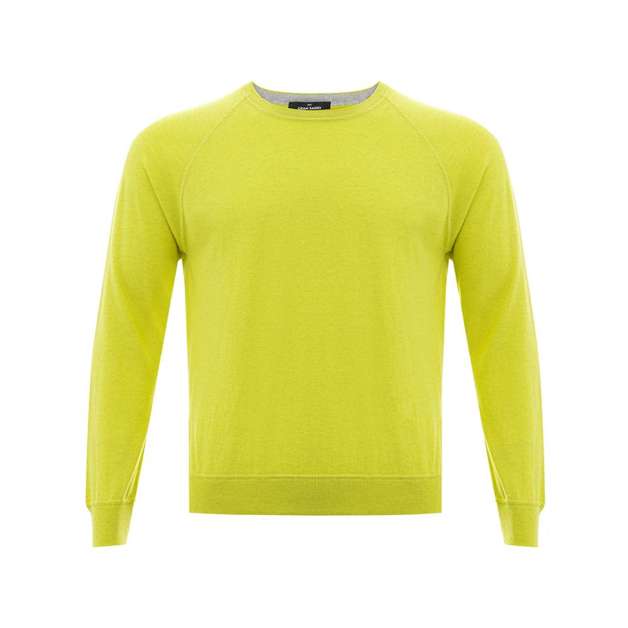 Gran Sasso Sonnengelber italienischer Baumwollpullover