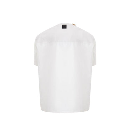 Weißes Baumwoll-T-Shirt von Emporio Armani