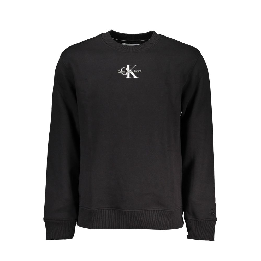 Calvin Klein Herrenpullover aus schwarzer Baumwolle