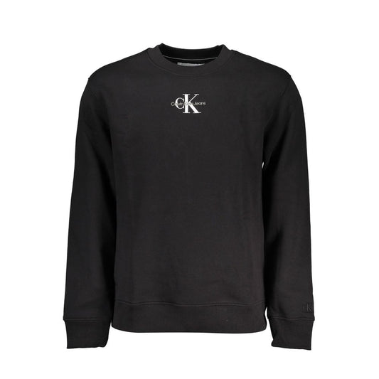 Calvin Klein Herrenpullover aus schwarzer Baumwolle