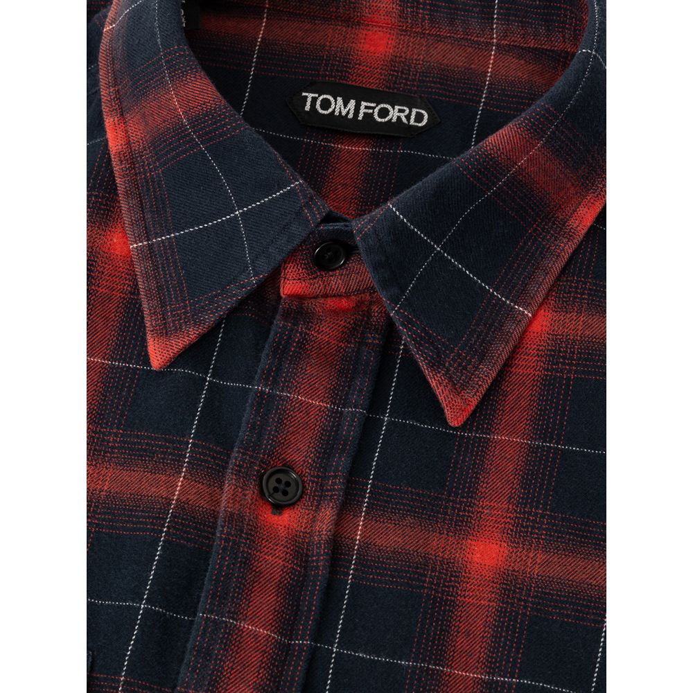 Zweifarbiges Leinenhemd von Tom Ford