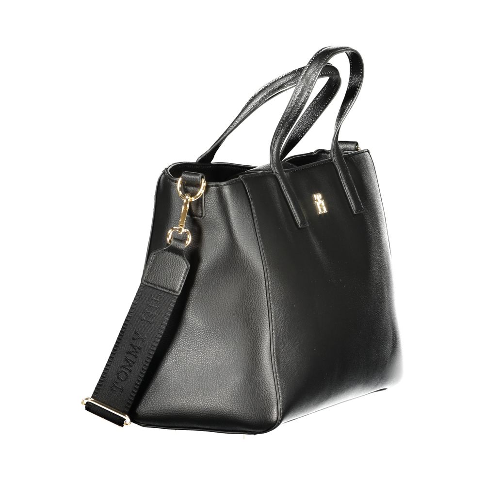 Tommy Hilfiger Black Polyester Women Handbag
