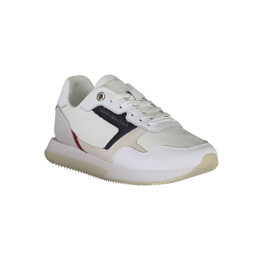 Tommy Hilfiger – Weiße Leder-Sneaker für Damen
