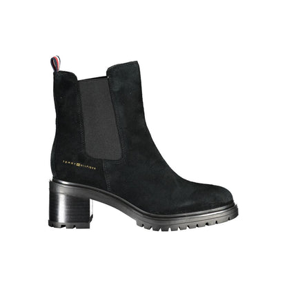 Tommy Hilfiger – Schwarze Lederstiefel für Damen
