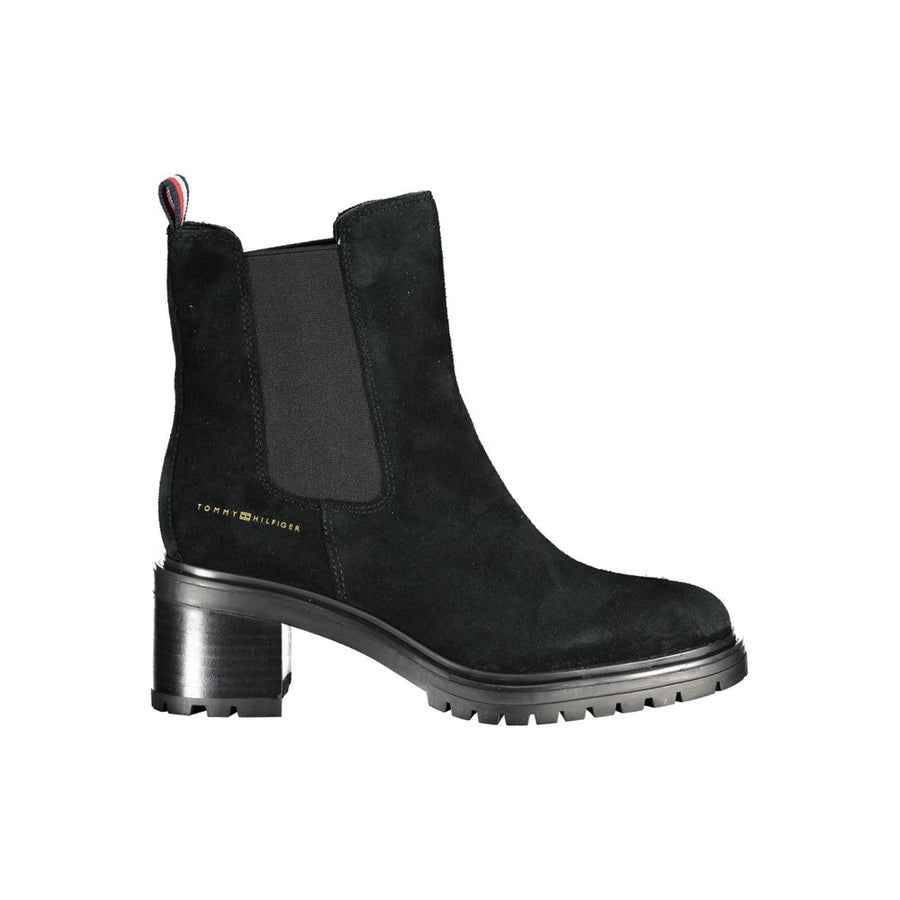 Tommy Hilfiger – Schwarze Lederstiefel für Damen