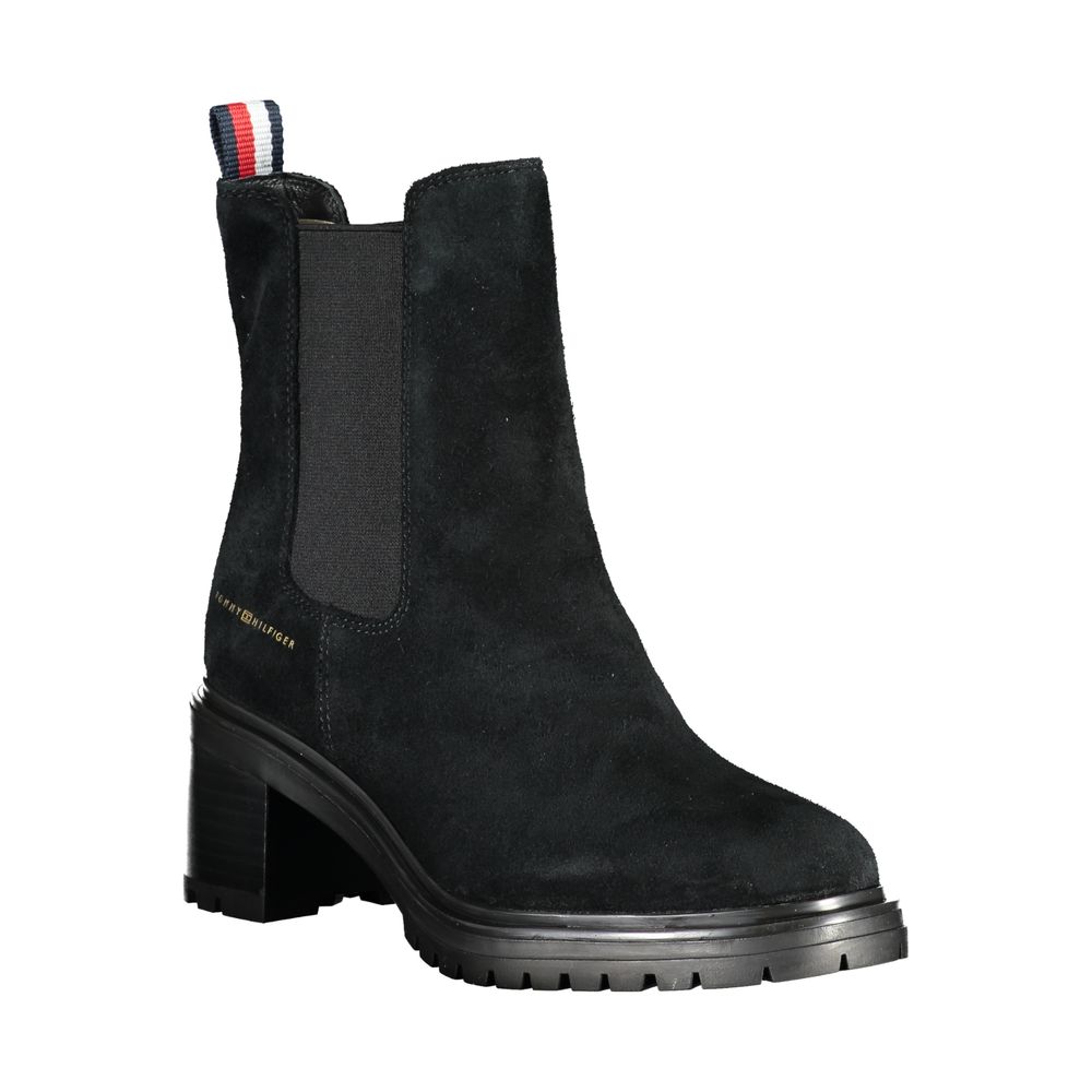 Tommy Hilfiger – Schwarze Lederstiefel für Damen