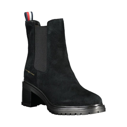 Tommy Hilfiger – Schwarze Lederstiefel für Damen