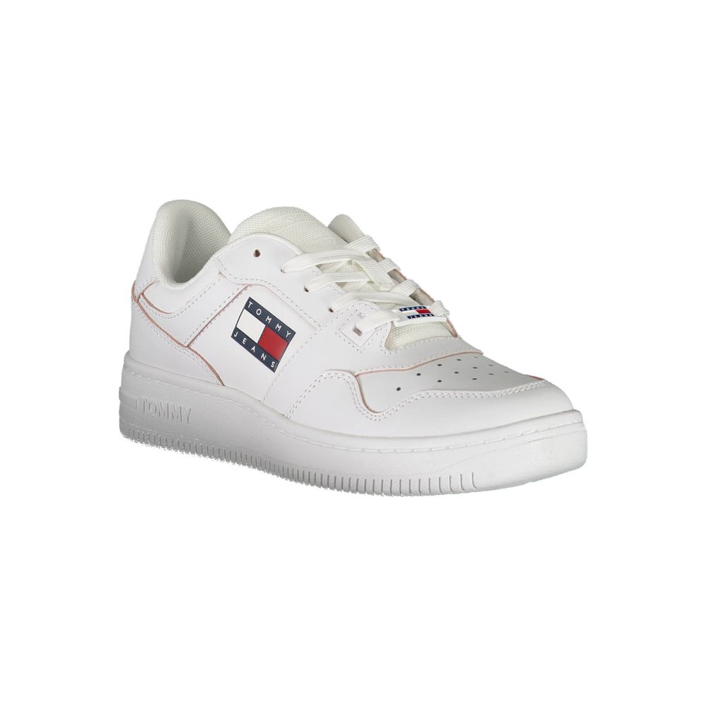 Tommy Hilfiger – Weiße Leder-Sneaker für Damen