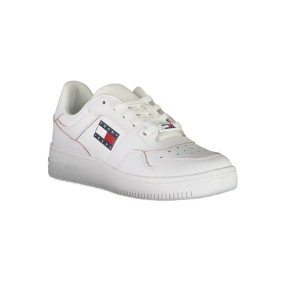 Tommy Hilfiger – Weiße Leder-Sneaker für Damen