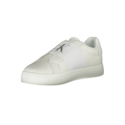 Calvin Klein Damen Sneaker aus weißem Leder