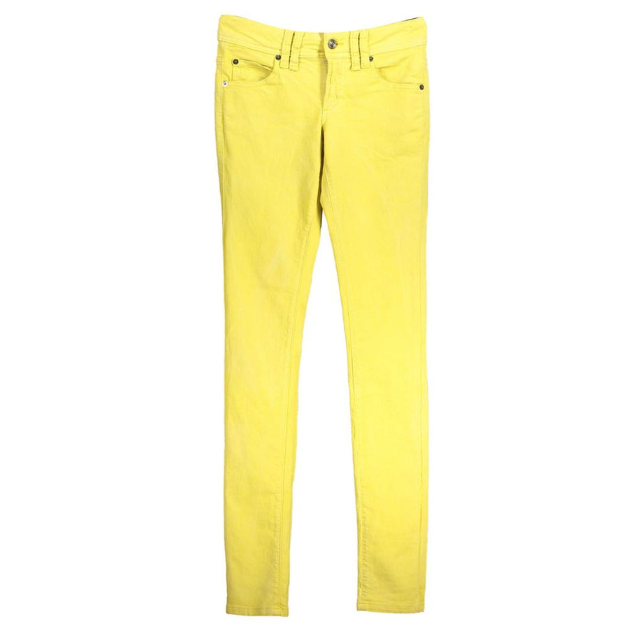 John Galliano Gelbe Baumwolljeans für Damen