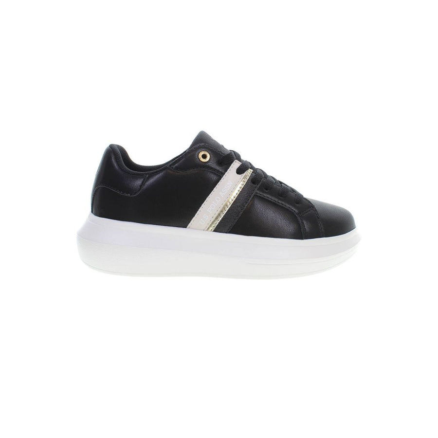 US POLO ASSN. Schwarze Polyester-Damen-Sneaker