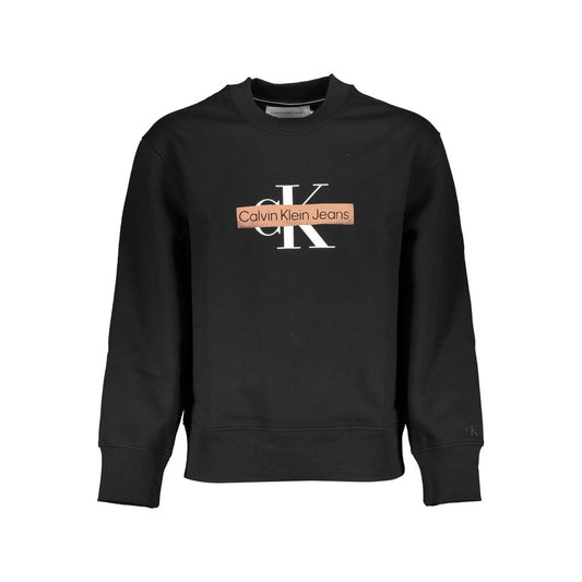 Calvin Klein Herrenpullover aus schwarzer Baumwolle