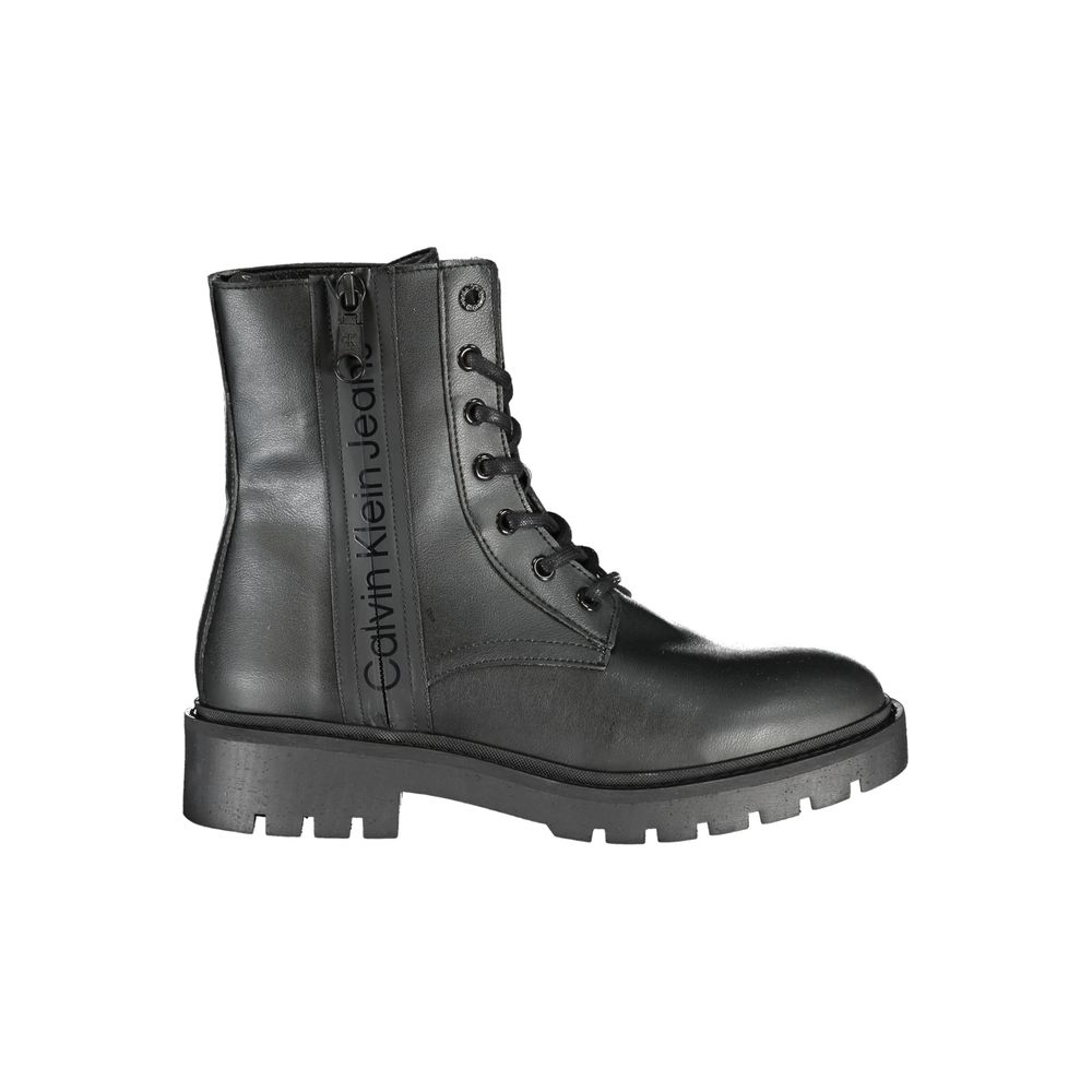 Calvin Klein Damenstiefel aus Polyester, Schwarz