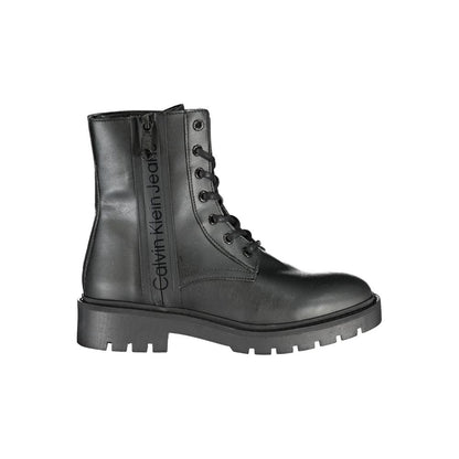 Calvin Klein Damenstiefel aus Polyester, Schwarz