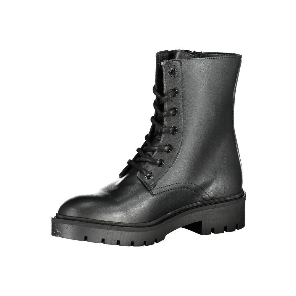 Calvin Klein Damenstiefel aus Polyester, Schwarz