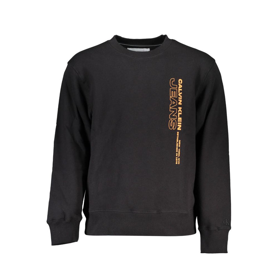 Calvin Klein Herrenpullover aus schwarzer Baumwolle