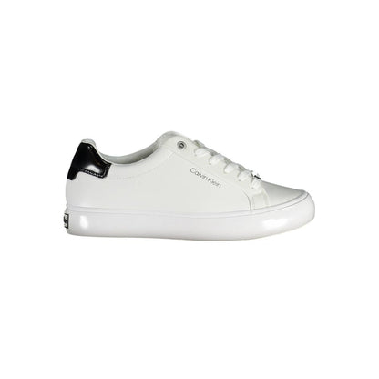 Calvin Klein Damen Sneaker aus weißem Leder