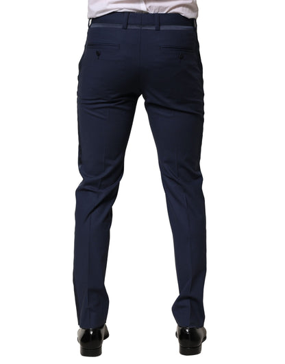 Dolce &amp; Gabbana – Dunkelblaue Anzughose aus Wolle