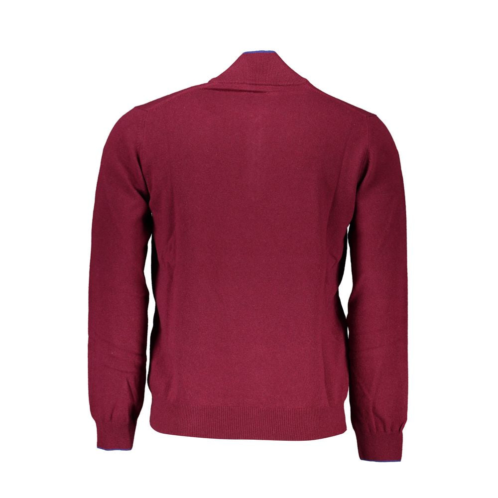 Harmont &amp; Blaine Eleganter Pullover mit halbem Reißverschluss und Stickerei-Detail