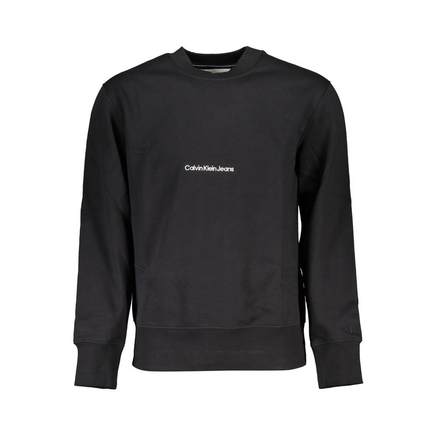 Calvin Klein Herrenpullover aus schwarzer Baumwolle