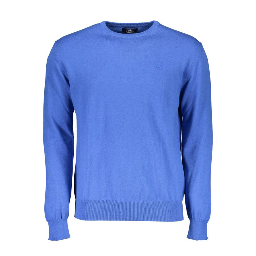 La Martina Blauer Baumwollpullover für Herren
