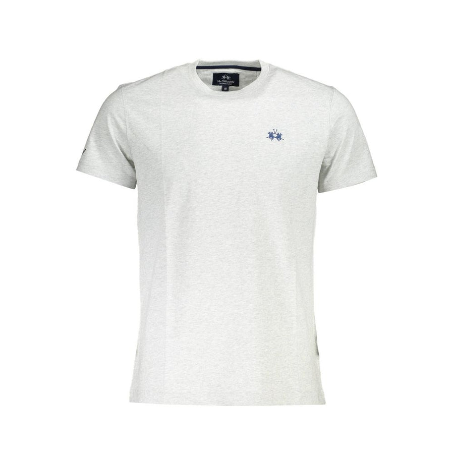La Martina Grigio Cotton Men T-Shirt