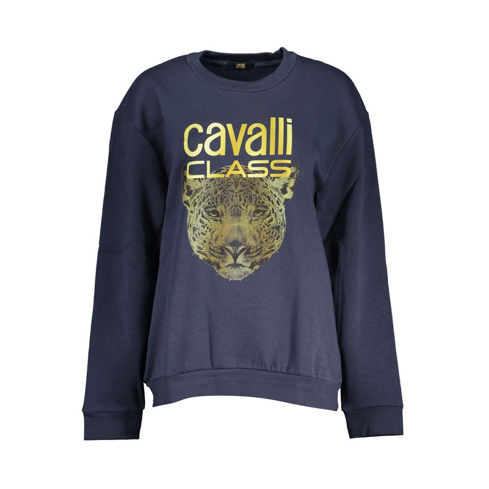 Cavalli Class Blue Cotton Women Sweater