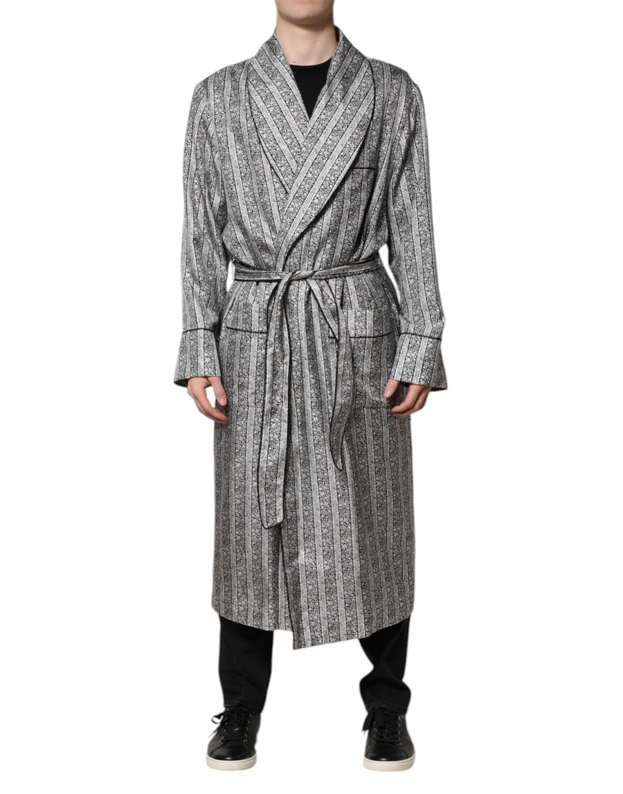 Dolce & Gabbana – Mehrfarbige Wickeljacke mit Blumenmuster