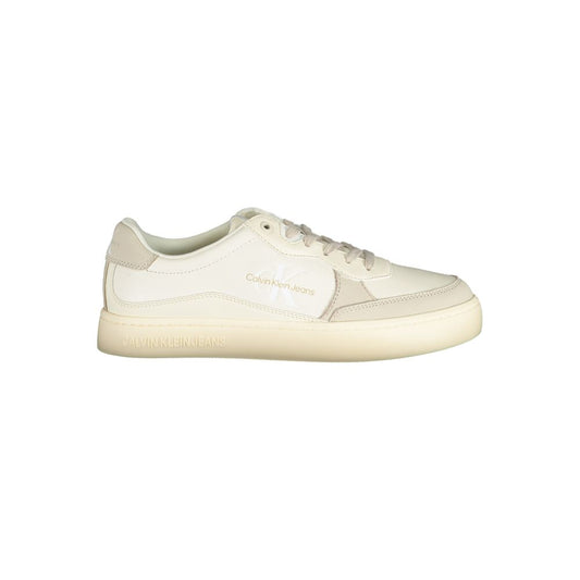 Calvin Klein Elegante weiße Sneakers mit Kontrastakzenten