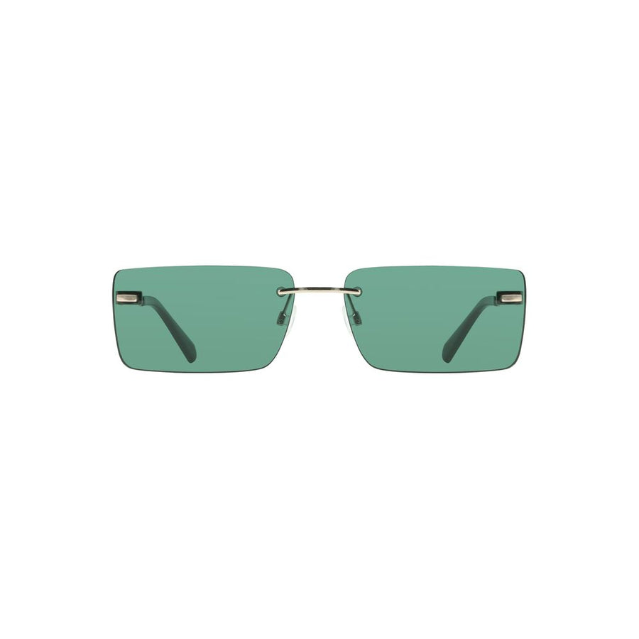 Calvin Klein Green Metal Women Sunglass