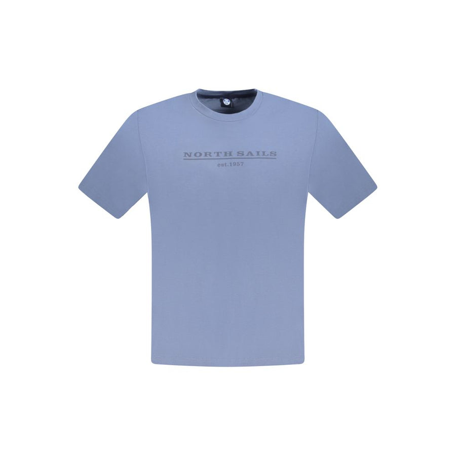 North Sails Blue Cotton Men T-Shirt