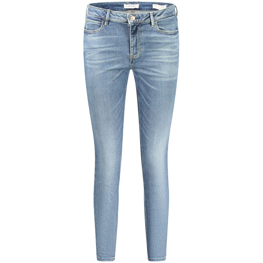 Guess Jeans Blue Recycled Cotton Women Jeans
