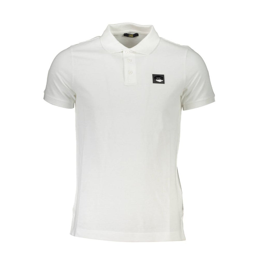 Cavalli Class Bianco Cotton Men Polo