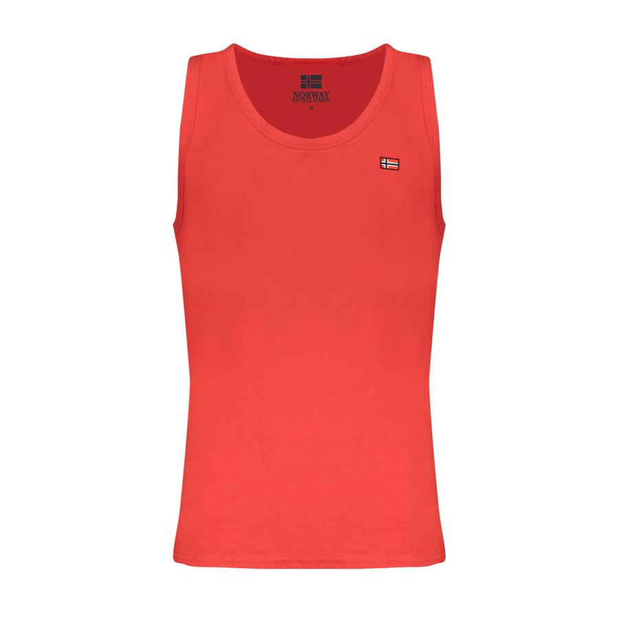 Norway 1963 Red Cotton Men Tank Top