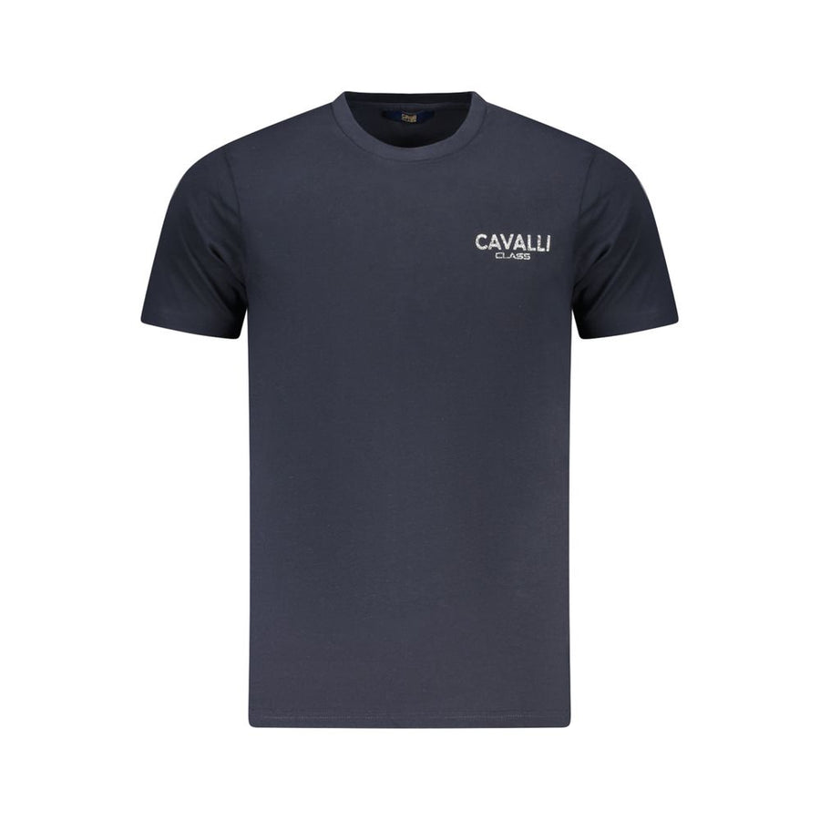 Cavalli Class Blue Cotton Men T-Shirt