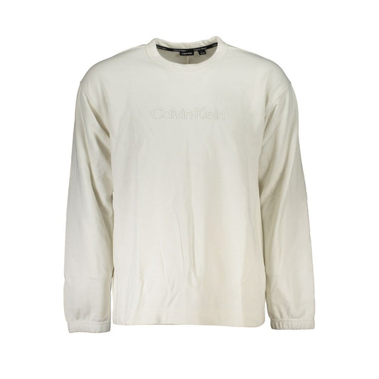 Calvin Klein Weißer Baumwollpullover für Herren