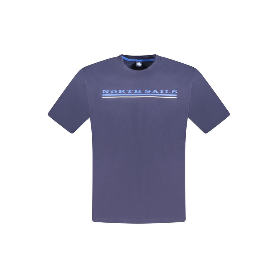 North Sails Blue Cotton Men T-Shirt