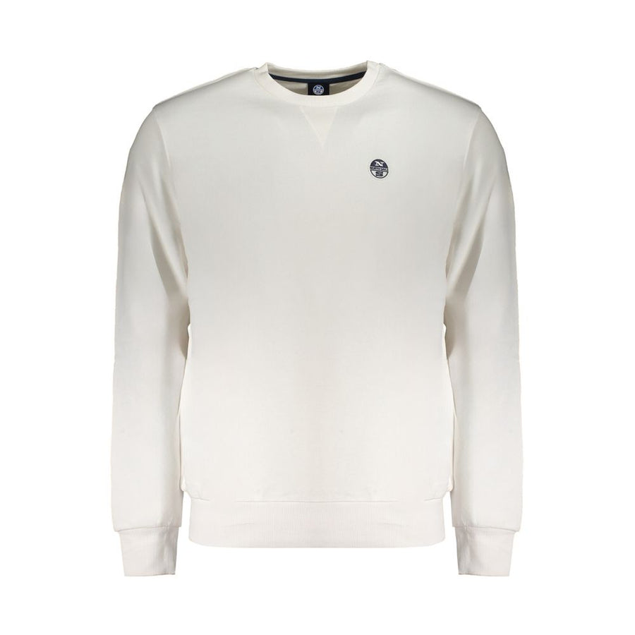 North Sails White Cotton Men Sweater