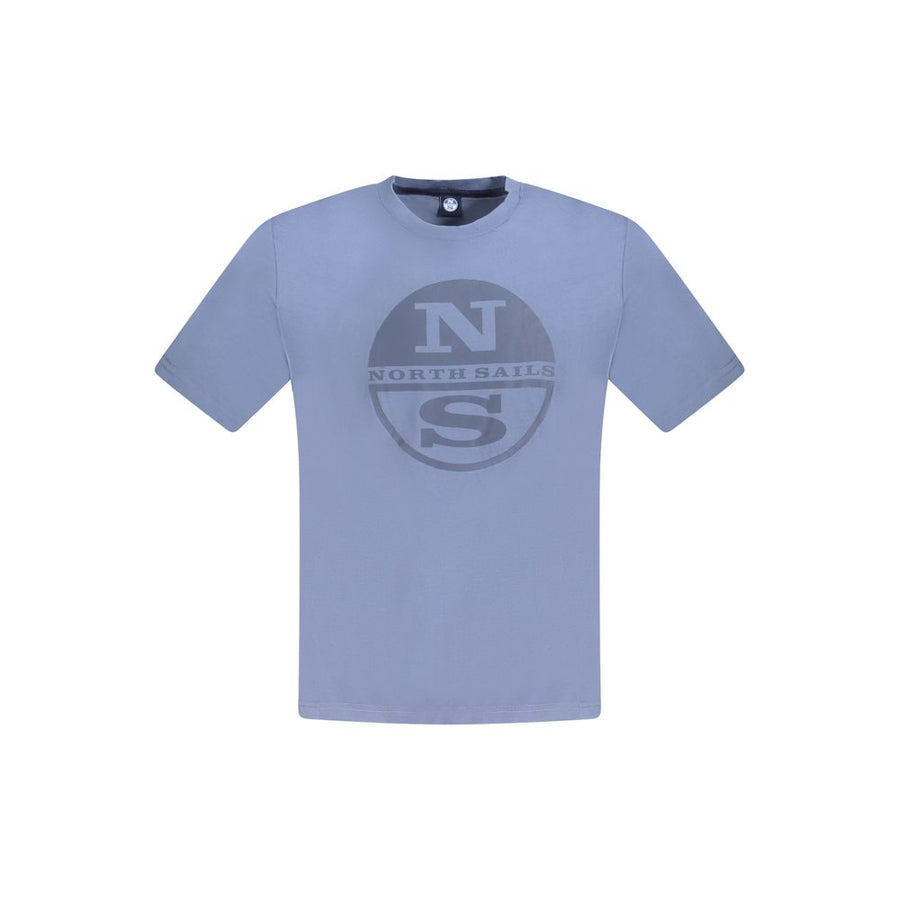 North Sails Blue Cotton Men T-Shirt