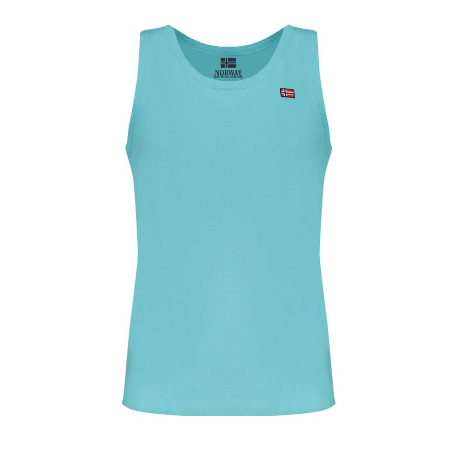 Norway 1963 Blue Cotton Men's Tank Top