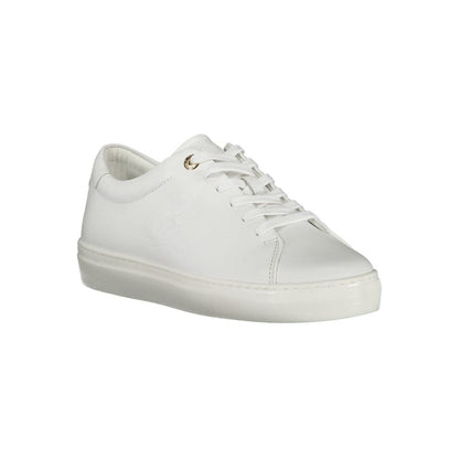Tommy Hilfiger – Weiße Leder-Sneaker für Damen