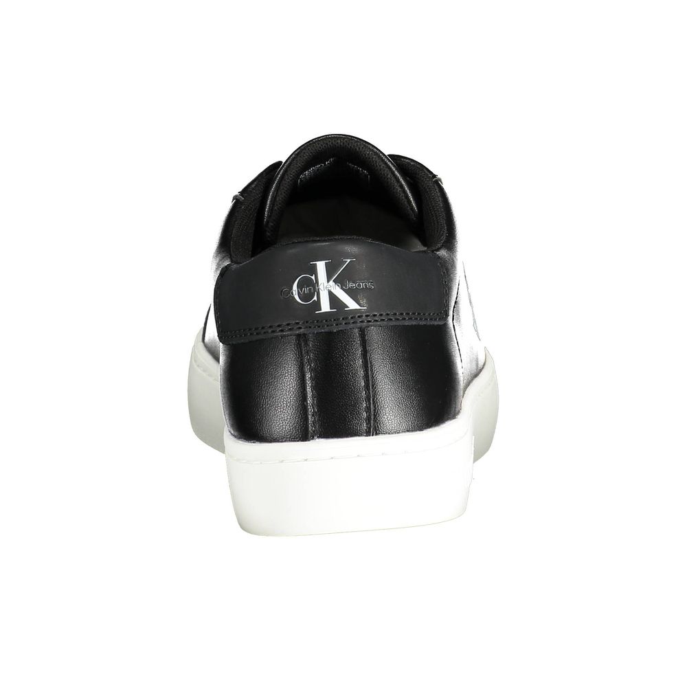 Blauer Black Leather Men Sneaker