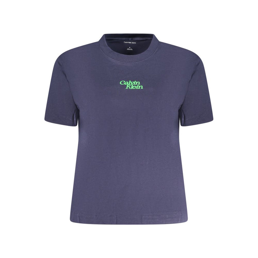 Calvin Klein Blue Cotton Women T-Shirt